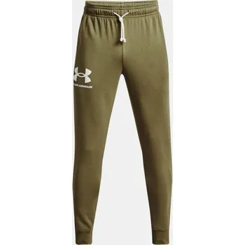 Pánské kalhoty Tepláky Under Armour UA RIVAL TERRY JOGGER, velikost: M, barva: zelená