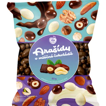IBK trade Arašídy v mléčné čokoládě 80g