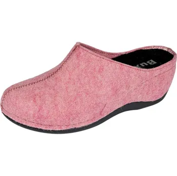 Dámské pantofle BUXA Dámské pantofle z vlněné plsti na klínku BZ350 růžová Velikost: 41
