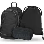 BAAGL SET 3 Core Uni černá: batoh, penál, sáček