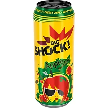 Big Shock! Apple energetický nápoj 6x 500 ml 3l