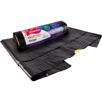Pytle na odpadky Niteola Extra pevné sáčky na odpad, zatahovací 35l 15ks
