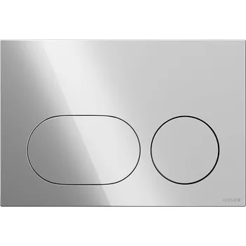 Splachovací tlačítko CERSANIT DUETO mechanické ovládací tlačítko WC chrom K97-0635