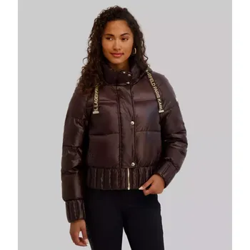 KARL LAGERFELD PARIS dámská bunda CROPPED hnědá XS