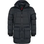 HÖHENHORN Pánský zimní prošívaný kabát HOHENHORN Hochthron Barva: Černá, Velikost: XL