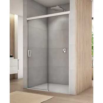 Sprchové dveře Ronal (Sanswiss) Ronal, CADURA White Line jednodílné posuvné dveře s pevnou stěnou v rovině CAS2 Šířka: 150 cm + doprava zdarma + při platbě převodem sleva navíc