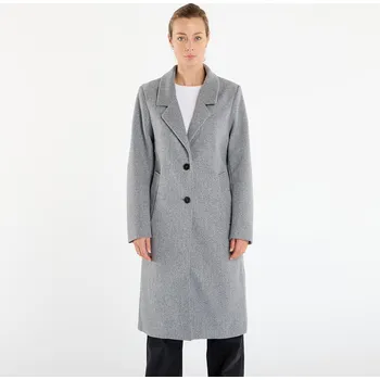 Kabát Urban Classics Ladies Basic Coat Dark Grey Melange L