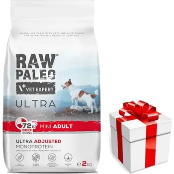Krmivo pro psa Vetexpert Raw Paleo Ultra Beef Adult Mini 2kg + překvapení pro vašeho psa ZDARMA