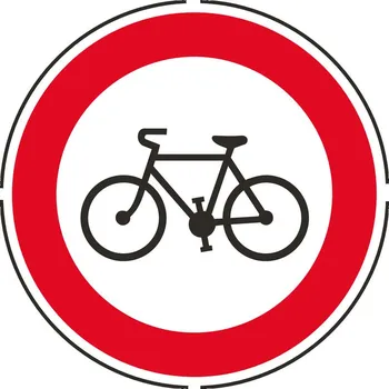 Dopravní značka Zákaz cjezdu jízdních kol B8 700 mm