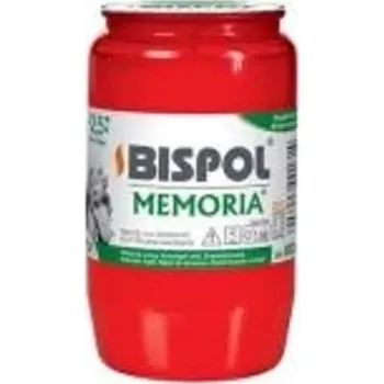Svíčka Hřbitovní svíčka náplň červená olejová Memoria 60 hod (výška 95 mm, šířka 57 mm)