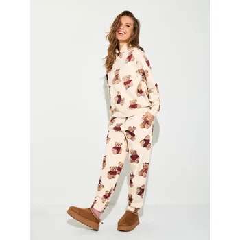 Dámské kalhoty Sinsay - Kalhoty joggers - béžová - 657FJ-02X - 657FJ-02X-S