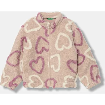 Chlapecká mikina Dětská mikina United Colors of Benetton 345SG5049.P.Seasonal růžová 39X, vel. 104