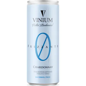 Víno Vinium Frizzante Chardonnay Nealko 0.0% plech 250ml