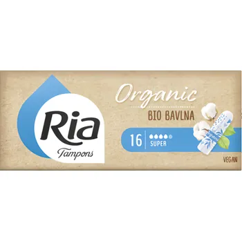 Menstruační tampony Ria Tampóny Organic Super 16ks