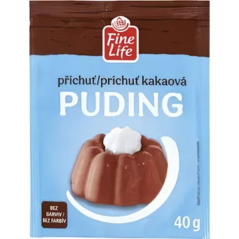 Čokoláda Výhodná cena Fine Life Puding s kakaovou příchutí 40 g