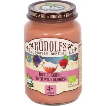 Dětská výživa Rudolfs Rudolfs BIO Rýžová kaše s lesními plody 190 g