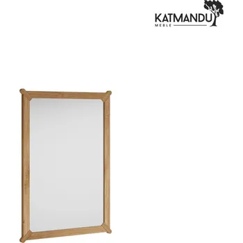 Zrcadlo KATMANDU Malé závěsné zrcadlo z dubového dřeva Campi