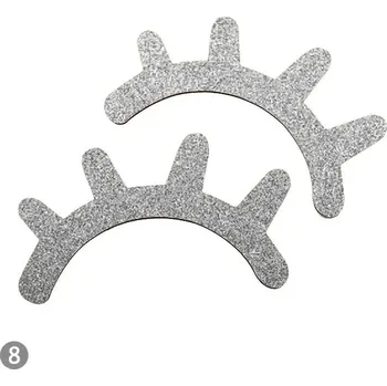 Samolepící dekorace Eyelash 3d samolepka na zeď | Dekorace 2 ks - Stříbřitý