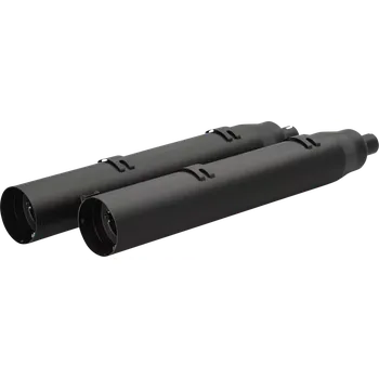 Výfuk pro motocykl Koncovky výfuku KHROME WERKS 4,5" WAR HAMMER MUFFLERS pro INDIAN CHALLENGER S BRAŠNAMI rok 2020-2025 viz popis, barva černá (typický hluboký a agresivní zvuk Khrome Werks, který patří k nejlepším ve své třídě)