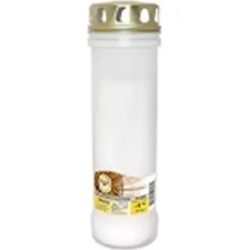 Svíčka Hřbitovní svíčka 245 mm bílá