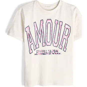 Dámské tričko GATE Bavlněné tričko s potiskem 44 225-2025/1140