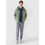 Pánská péřová bunda 4F velikost XL khaki