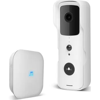 Domovní zvonek DELIGHT 55386WH Videozvonek s kamerou a s WiFi pro aplikaci Tuya