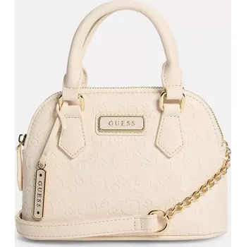 GUESS dámská kabelka,crossbody Elise mléčná logová