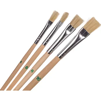 Umělecký štětec Stingray Sada plochých štětců, 4 ks