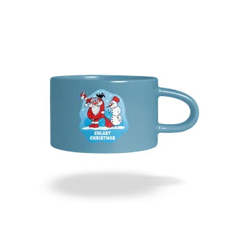 Bastard Chlast Christmas hrnek makronka Blue Macaron