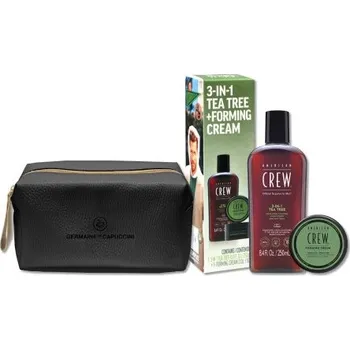 Kosmetická sada American Crew Tea Tree - Forming Cream Vánoční Set - Šampon 250 ml + gel na vlasy 50 g Dárková sada