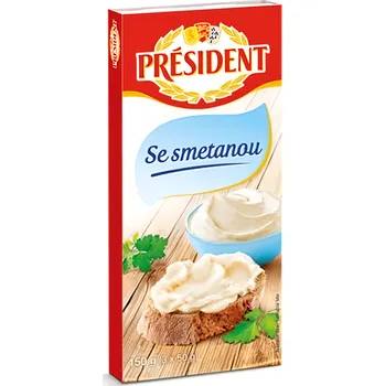 Président Tavený se smetanou 3x50g 150g