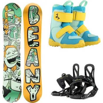 Snowboarding Beany TOOTHIE dětský snowboard + Beany Kido vázání + Beany Joker boty 90 cm + XXS (EU 25-32) + DÁREK + Doprava ZDARMA