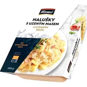 Hotové jídlo Hamé Halušky s uzeným masem a kyselým zelím 450g