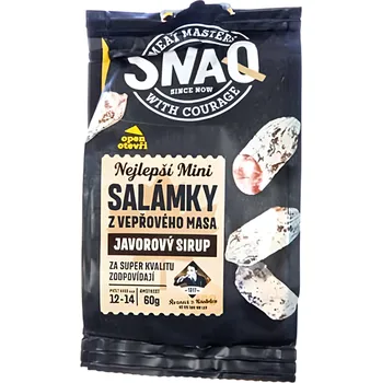 Sirup Kostelecké Uzeniny Snaq Salámek mini javorový sirup 60g