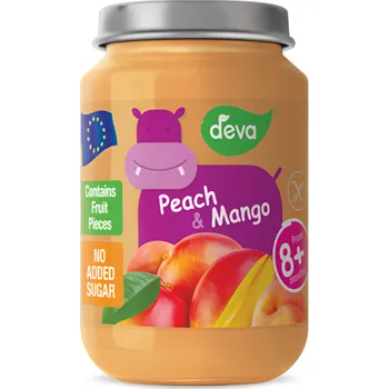 Dětská výživa Deva Pyré broskev a mango 200g