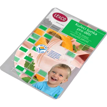 Pamlsek pro psa Le & Co Kuřecí šunka pro děti nejvyšší jakost plátky (92% masa) 100g