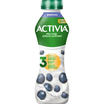 Activia Probiotický jogurtový nápoj borůvka 280g