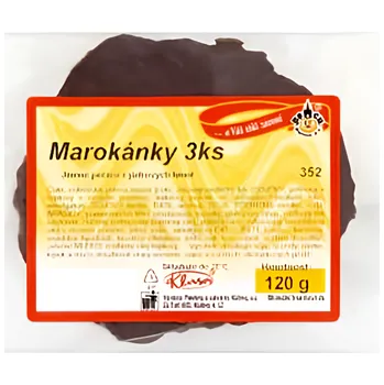 Pečivo Pekárny a cukrárny Klatovy Marokánky 3x120g 360g