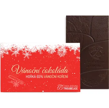 Čokoláda Vánoční čokoláda - hořká 65% vánoční koření, 45 g