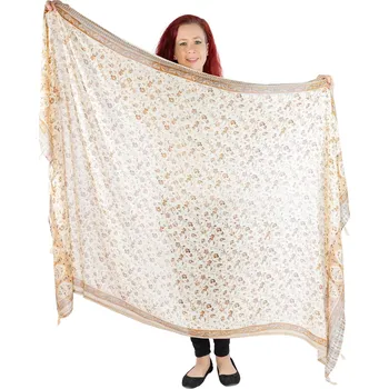 Šála Sarong / pareo / plážový šátek Kanga Brown, Sittar.cz