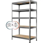 Kovona regál PRAKTIK 180x120x45 nosnost police 275 kg - pozinkovaný