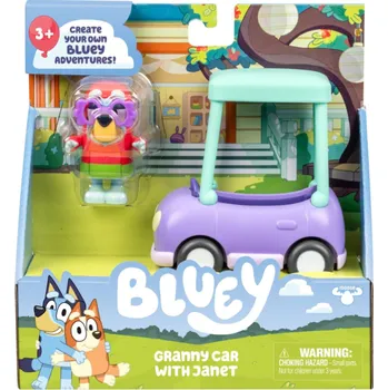 Figurka Herní sada Bluey Granny car a miniJanet