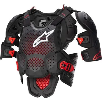 Motocyklový chránič Chránič těla Alpinestars A-10 2 černo-antracitovo-červený XS/S