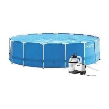 Bazén Bazén INTEX Metal Frame 4,57 x 1,22m set + písková filtrace 4m3/hod