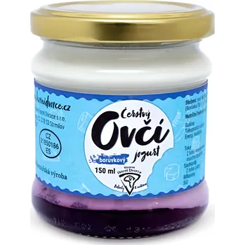 Statek Horní Dvorce Jogurt ovčí borůvkový 150ml