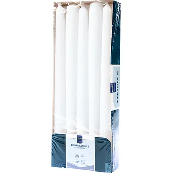 Svíčka Metro Professional Svíčka bílá 2x24 cm 10ks