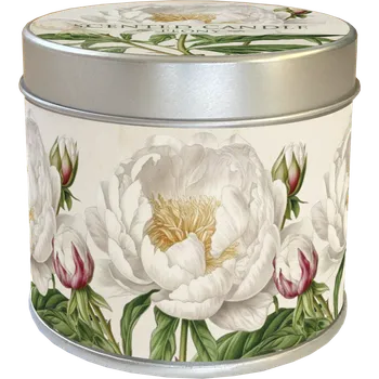 Svíčka Vonná svíčka v plechové dóze Peonies & Roses