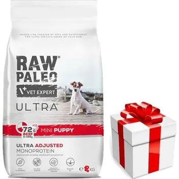 Krmivo pro psa Vetexpert Raw Paleo Ultra Beef Puppy Mini 8kg + překvapení pro vašeho psa ZDARMA