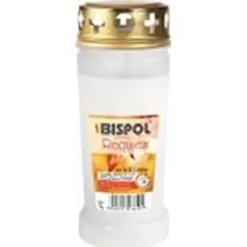 Svíčka Hřbitovní svíčka s víčkem bílá Requiem 96 hod (výška 170 mm, šířka 67 mm)